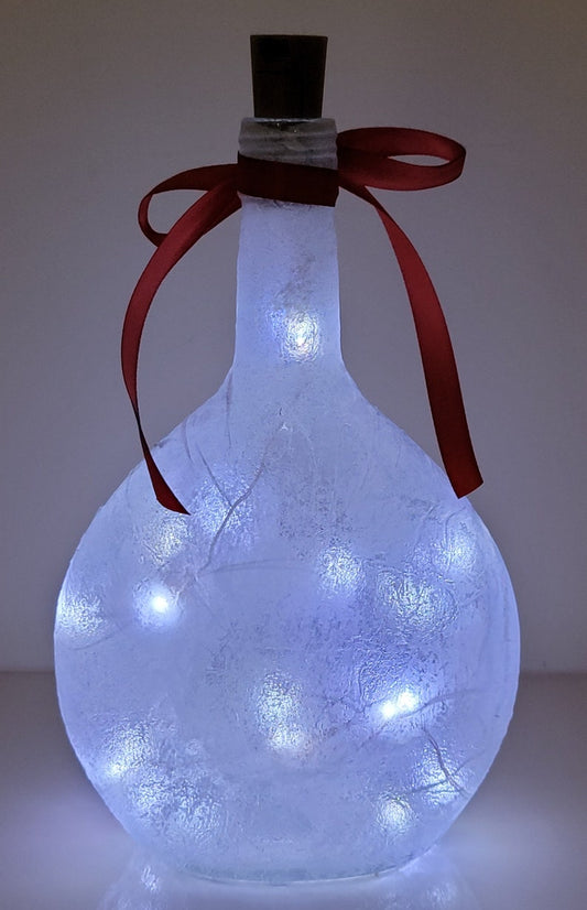 Stag Bottle Lamp | Handmade Deer Light | Woodland Home Decor | Christmas Gift for Nature Lover
