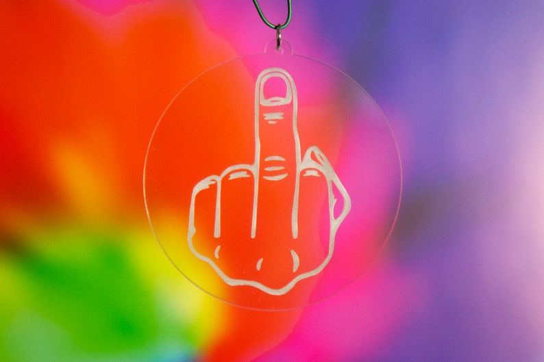 Middle Finger F-you Ornament