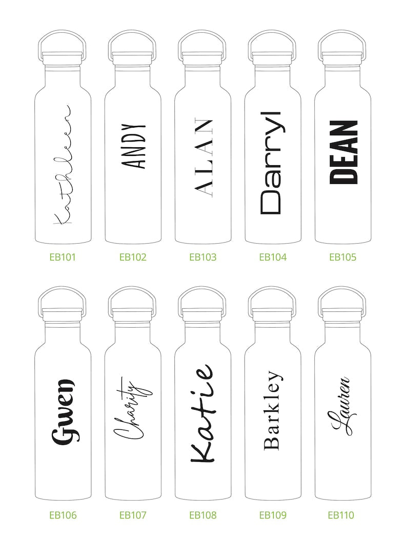 Personalized Insulated Stainless Steel 25oz Water Bottle | Custom Name Bottle | Laser Engraved Name or Logo Water Bottle | Birthday Gift