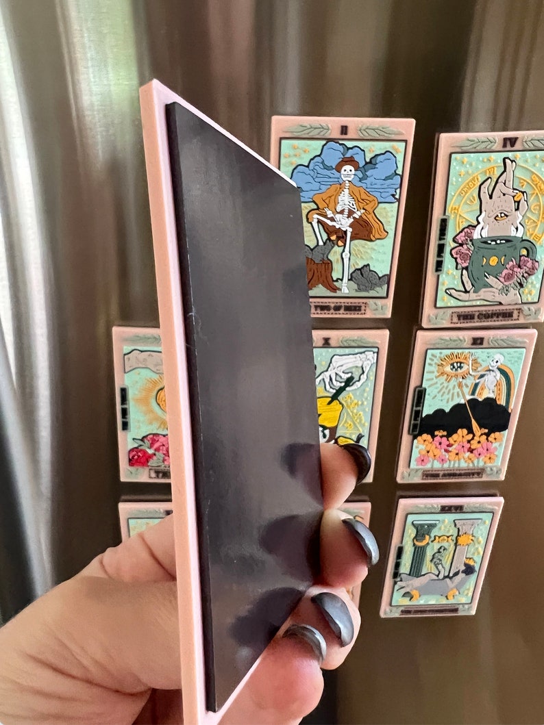 The Coffee Tarot Card PVC soft rubber 3D magnet, tarot card refrigerator magnet, coffee tarot card refrigerator 3D magnet, The Coffee Tarot