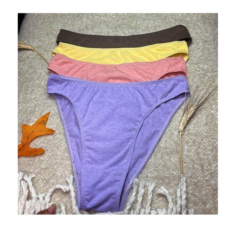 90s High french Cut Organic Cotton Underwear | Handmade in USA