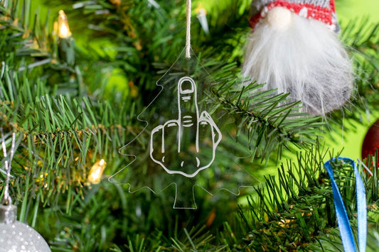 Middle Finger F-you Ornament