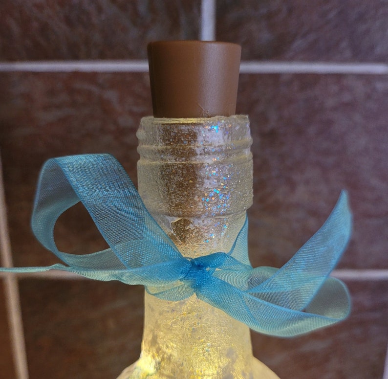 Dragonfly Bottle Lamp | Wildlife lover gift | Rustic Home Lighting | Decoupage Light