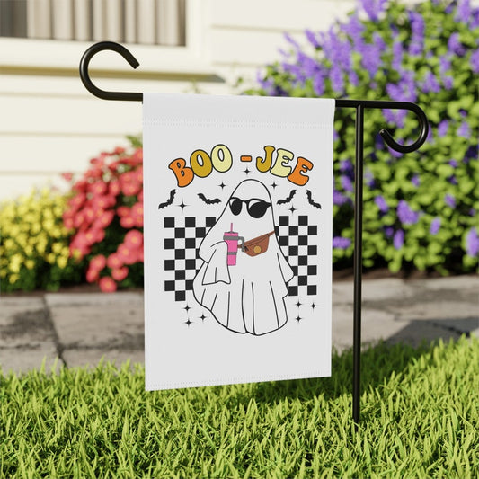 Boojee Ghost Garden Flag: Spooky Halloween Yard Decor