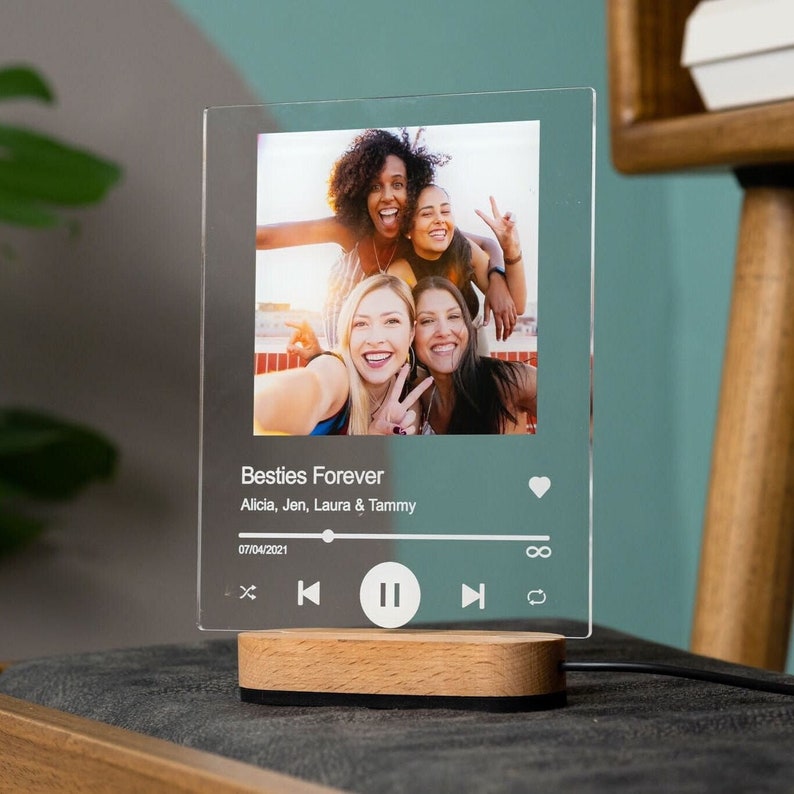 Personalized Gift Song Plaque Anniversary Gift For Him, Anniversary Gift For Boyfriend, Acrylic Music Plaque, Gift for Her, Fathers Day Gift