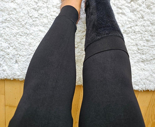 Ultra Soft Thermal Fleece Lined Thick Winter Leggings: High Waist Cold Weather Pants