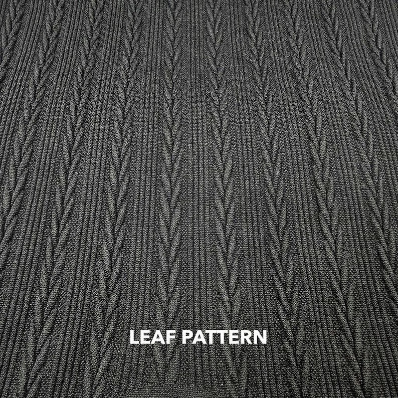 Textured Fleece Lined Winter Leggings: High Waist Seamless Assorted Black Pattern