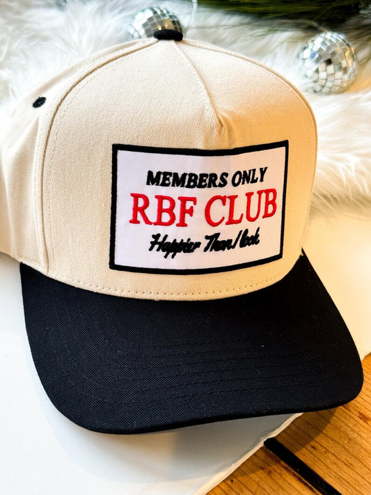 RBF Club Embroidered Patch Vintage Trucker Hat