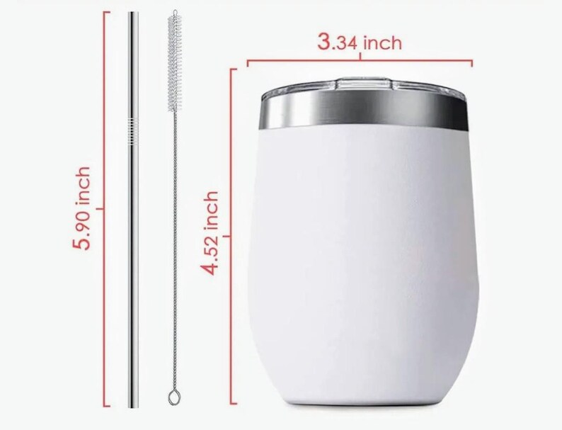 12oz Personalized Wine Tumbler