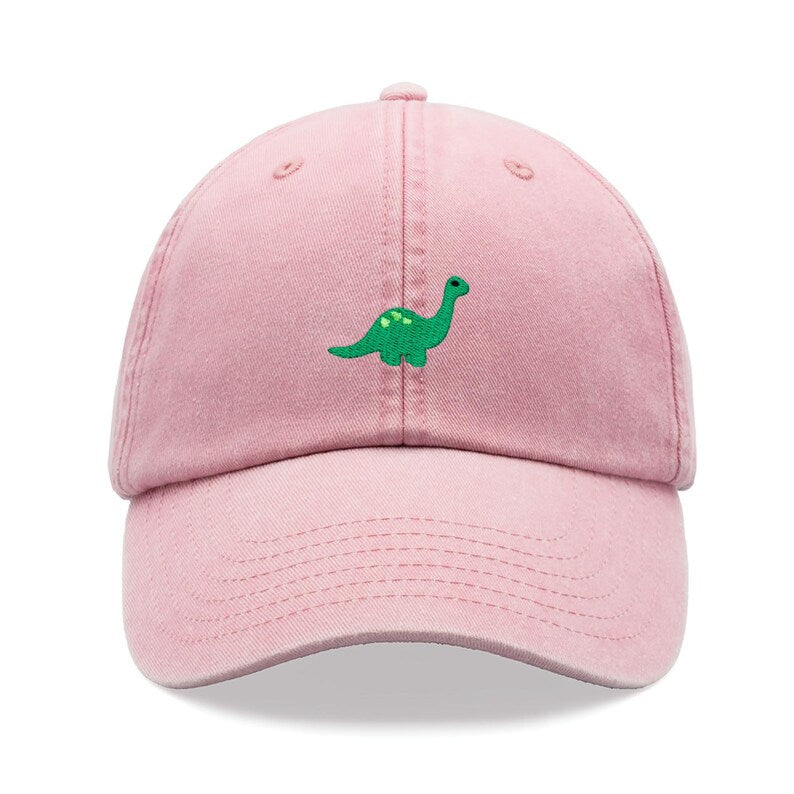 Brontosaurus Dinosaur Baseball Cap Vintage Washed Cotton Unisex Dad Hat Adjustable Funny Faded Sports Sun Summer Holiday Funny