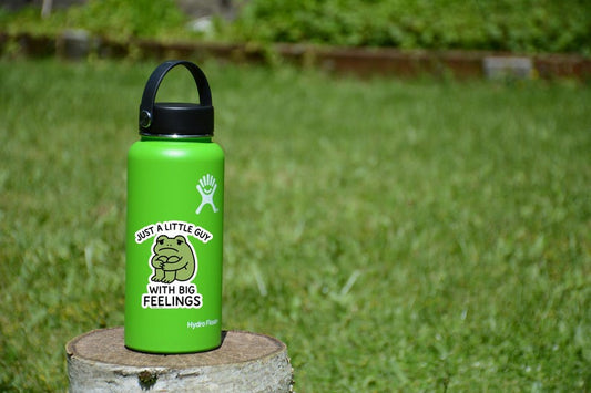 Sad Frog Vinyl Sticker: Mental Health Mood Decal