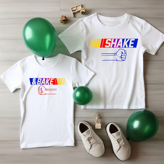 Shake-Bake Shirts, Daddy and Me Outfits,Fathers Day Shirts, Fathers Day Gift,New Dad Gift, Dad and Baby Matching Shirts,Father Son Shirt