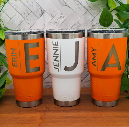 Custom Logo Yeti 30oz Tumbler, Laser Engraved Personalized Gift