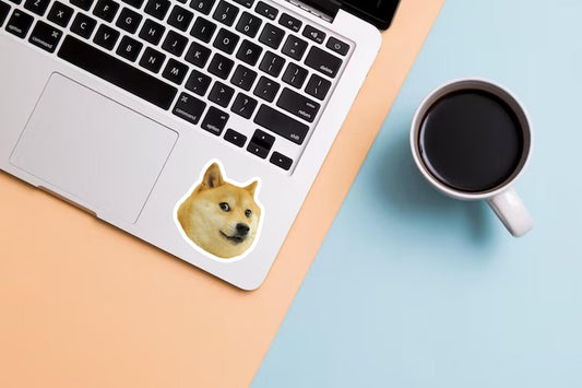 Doge Meme Sticker: Funny Shiba Inu Vinyl Decal - Laptop, Water Bottle