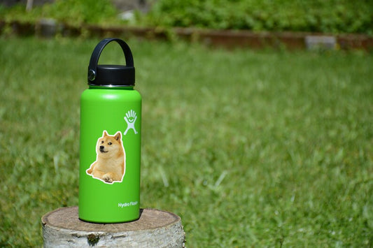 Funny Doge Meme Sticker: Waterproof Vinyl Decal for Laptop, Water Bottle