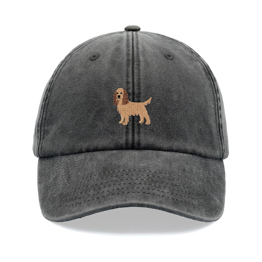 Spaniel Dog Baseball Cap Vintage Washed Cotton Unisex Dad Hat Adjustable Funny Faded Sports Sun Fathers Day Lover Summer Cock King Charles