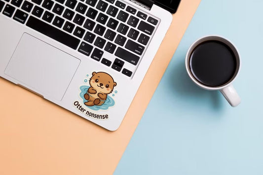 Otter Nonsense Sticker: Funny Sea Life Pun, Waterproof Vinyl Decal