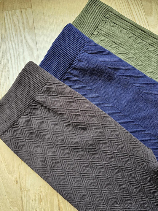 Fleece Lined Textured Winter Leggings: Ultra Soft Comfy Fit, Warm Tights, Yoga Pants