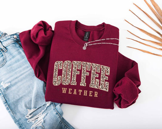 Retro Coffee Weather Sweatshirt, Fall Coffee Lover Gift, Cute Fall Sweatshirt, Pumpkin Spice Shirt, Thanksgiving Shirt, Fall Graphic Tee