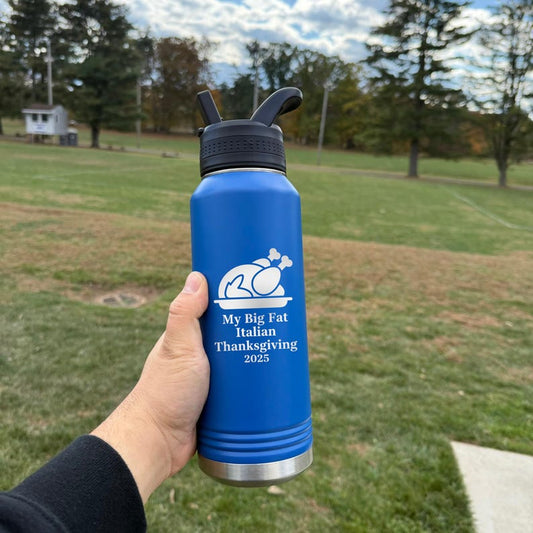Thanksgiving Water Bottle, Personalized Thanksgiving Party Cups, Custom Turkey Tumbler with straw and lid