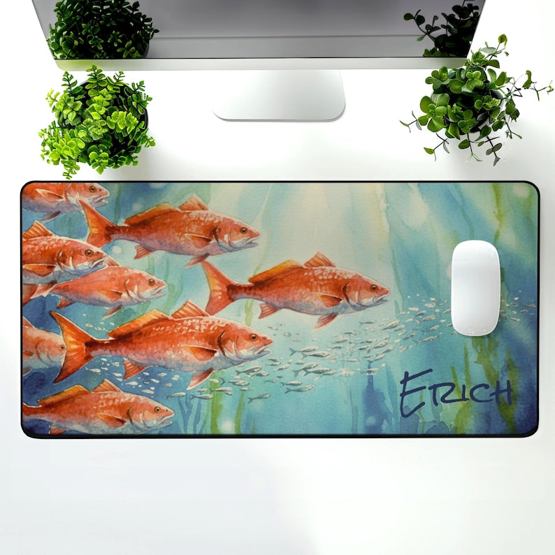 Redfish Phone Case, Tough Case iPhone 17 16 Pro Max, Fishing Phone Cover, Coastal Redfish Artwork, Fisherman Gift, Lucky Levi