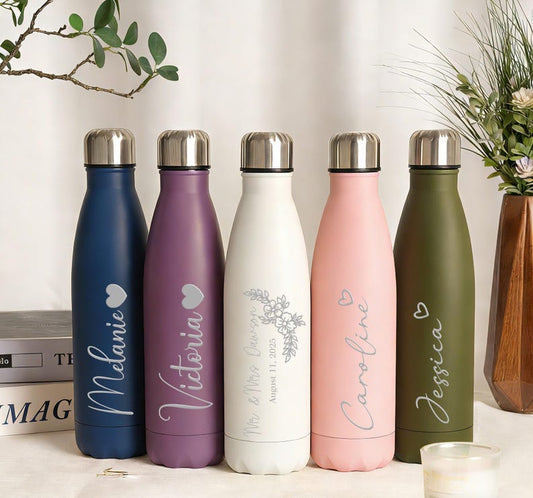 Personalized Insulated Water Bottle,Insulated Stainless Steel Bottle,Bachelorette Party Gift,Travel Tumbler,Mother's Day Gift 2603