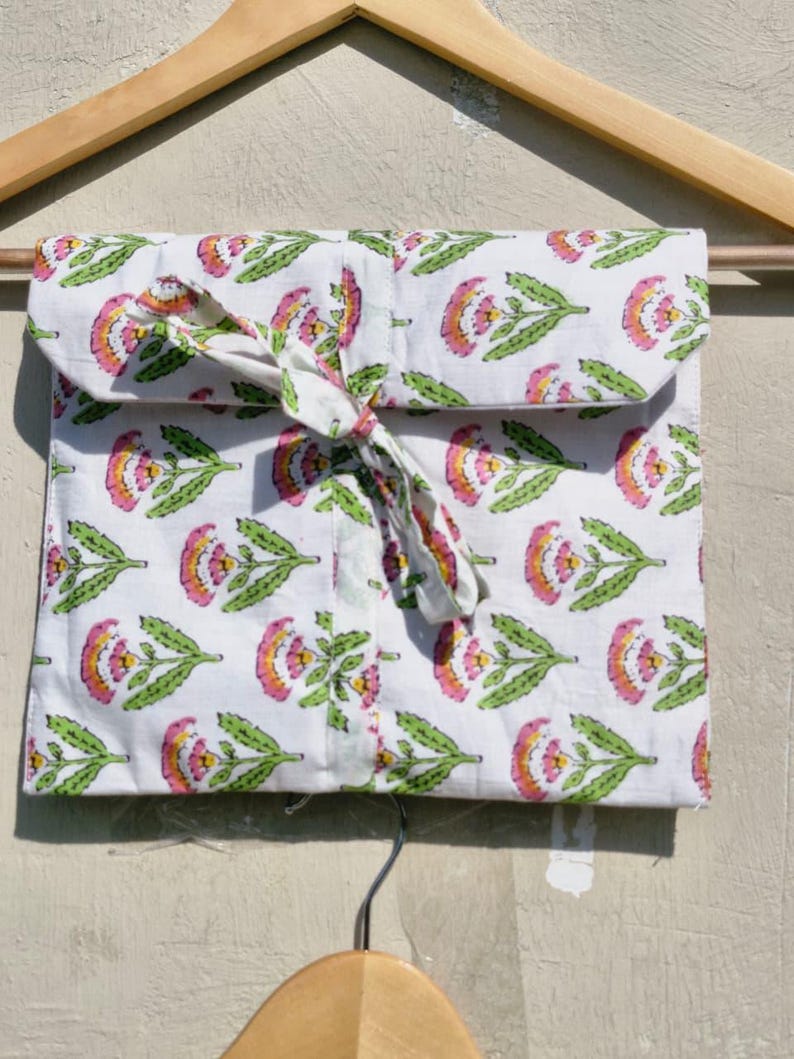 Handmade Cotton Pajama Set: Floral Print Women's Sleepwear