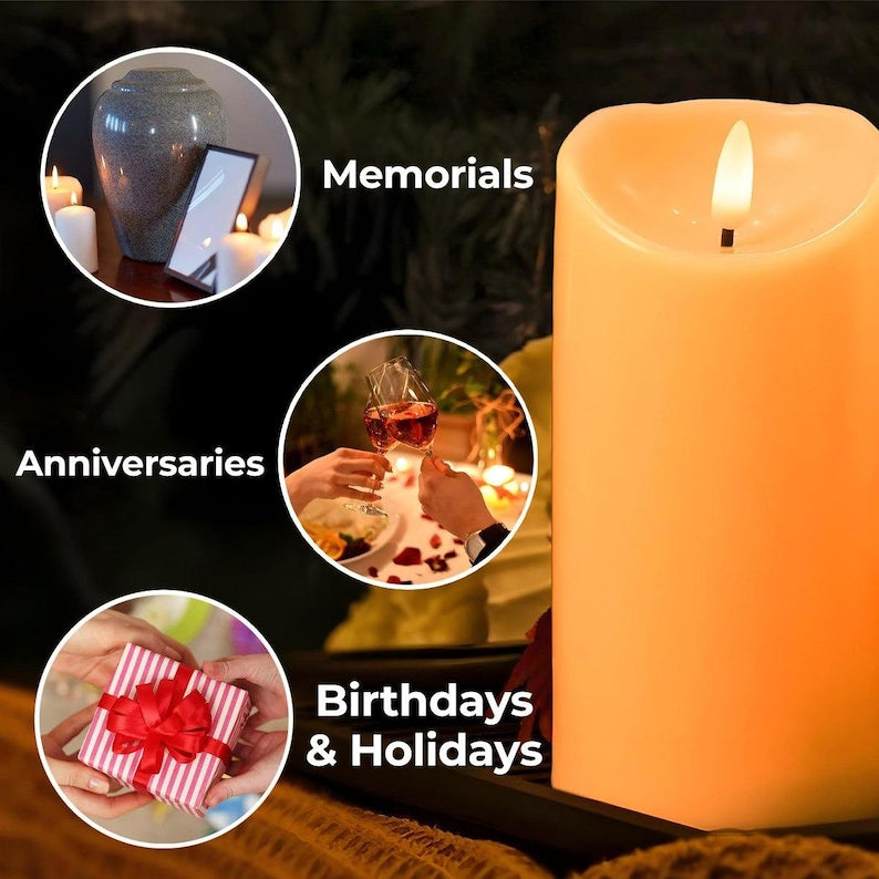 Personalized Once Upon A Time To My Granddaughter LED Candle, Custom Name Colorful Floral Keepsake, Love From Grandma Gift For Granddaughter