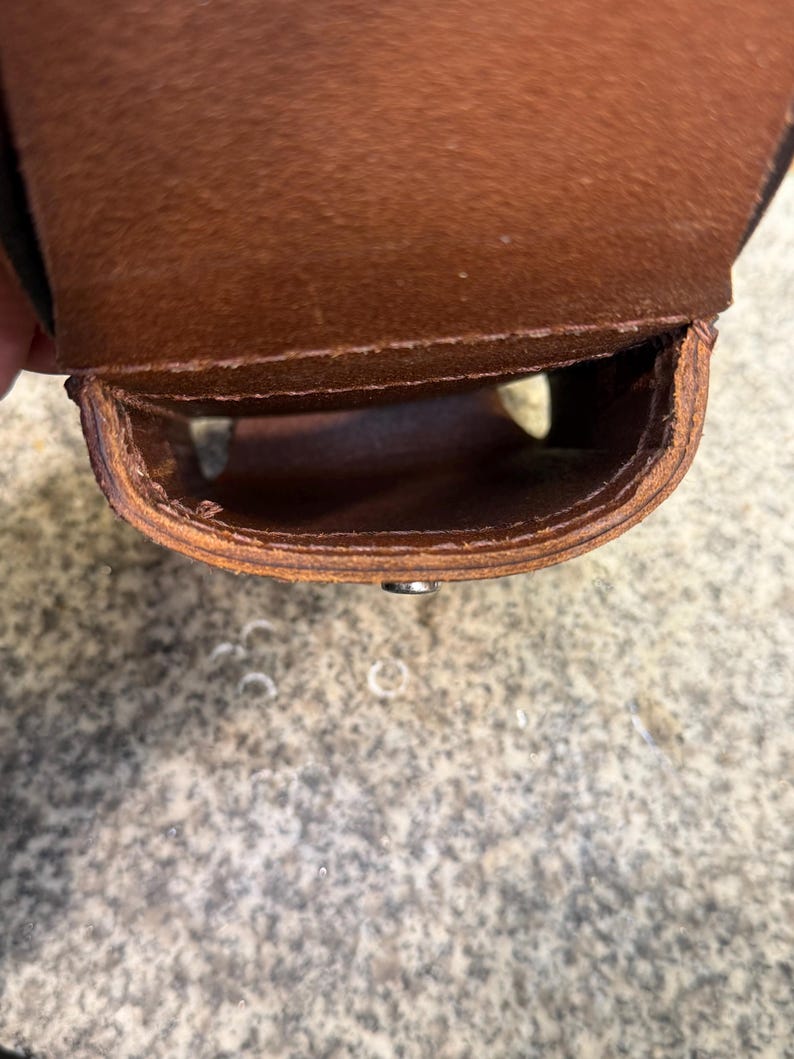 Leather Phone Holster, Belt Loop Case, Handmade Full Grain Buffalo, Made in US
