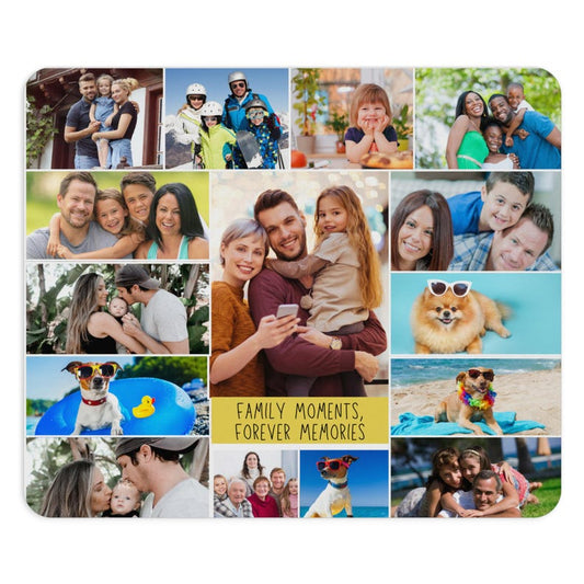 Family Photo Collage Mouse Pad | Custom Photos, Family Moments