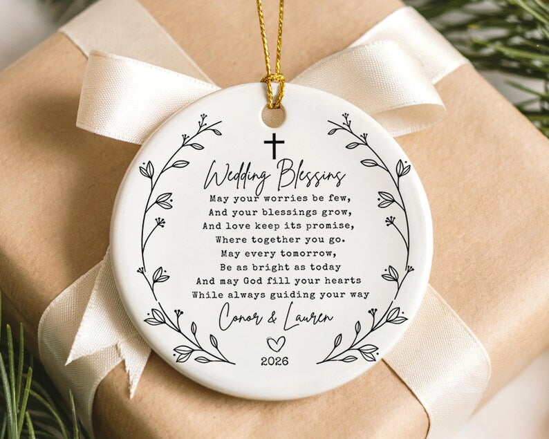 Christian Wedding Candle 2026, Daughter in law wedding gift, personalized wedding gift for couple, Wedding Gift for Bride and Groom
