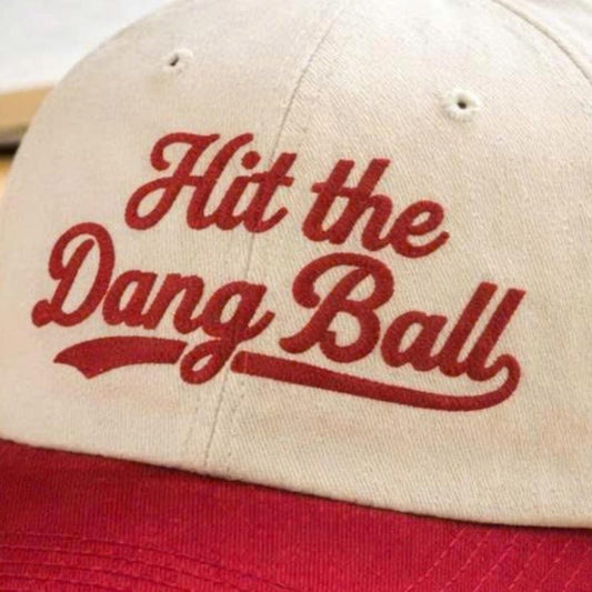 Embroidered Hit the Dang Ball Trucker Hat, Baseball Mom Cap