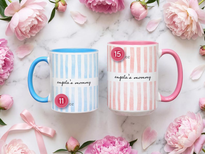 New Mom Mug, Grandma Mug, Pregnancy Announcement Gift, Custom Grandchild Name Coffee Cup, New Parent Gift, Mother's Gift, Future Mom Gift