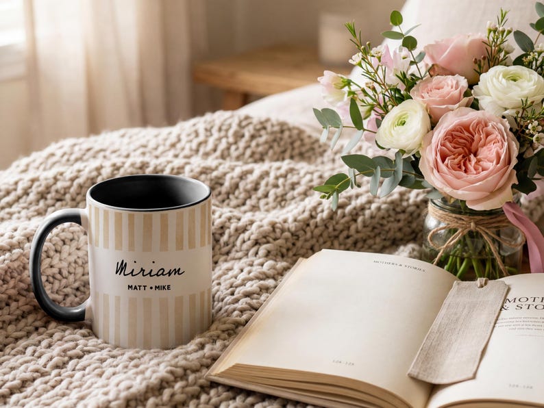 New Mom Mug, Grandma Mug, Pregnancy Announcement Gift, Custom Grandchild Name Coffee Cup, New Parent Gift, Mother's Gift, Future Mom Gift