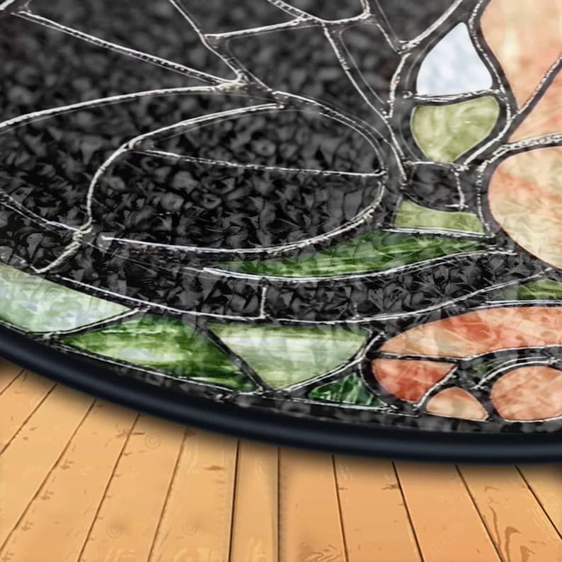Blue Hydrangea Stained Glass Suncatcher, Floral Window Hanging, Vintage Garden Glass Art, Elegant Home Decor Gift