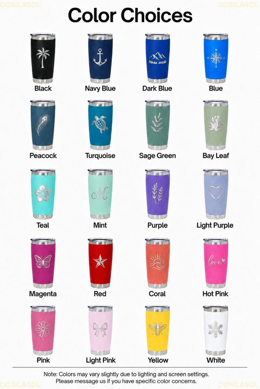 Personalized 20oz tumbler, Custom Tumbler, beach travel mug, skinny tumbler, Sport Soccer Team Merch Logo, Coworker Group Event Gifts