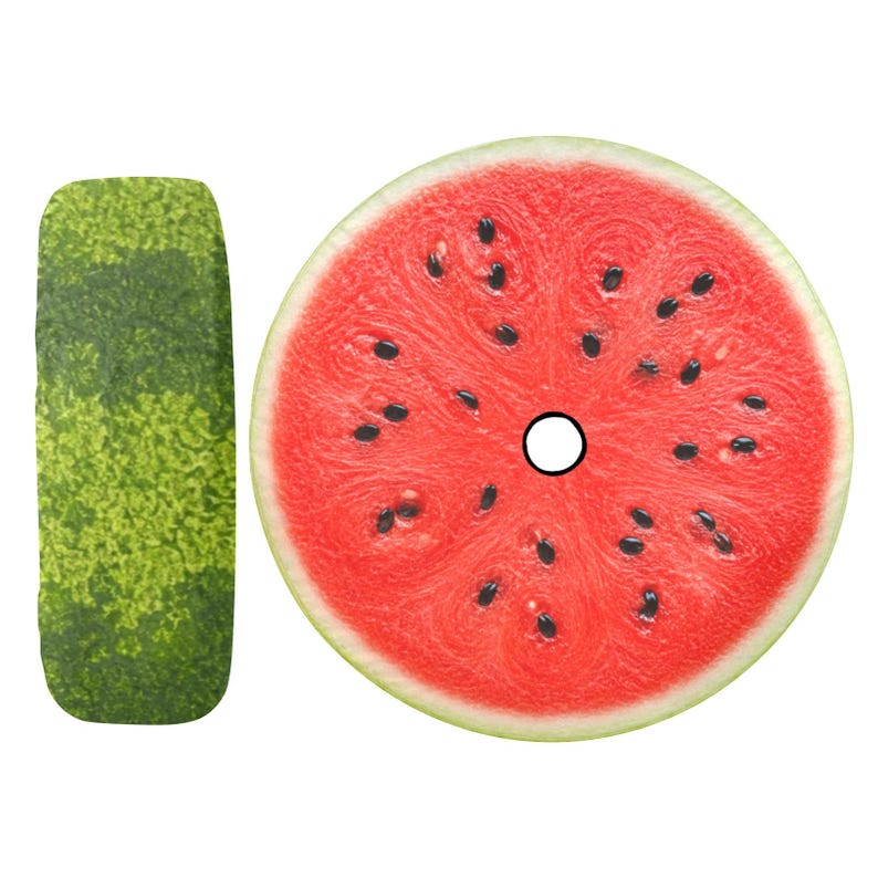 Watermelon Spare Tire Cover, Realistic Summer Jeep Wheel Protector (Backup Camera Hole)