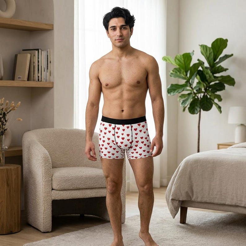 Men's Boxers, Dungeon Crawler Carl Heart Boxers, Gamer Underwear, Video Game Fan Clothing, Carl Name Boxers, Gaming Gift