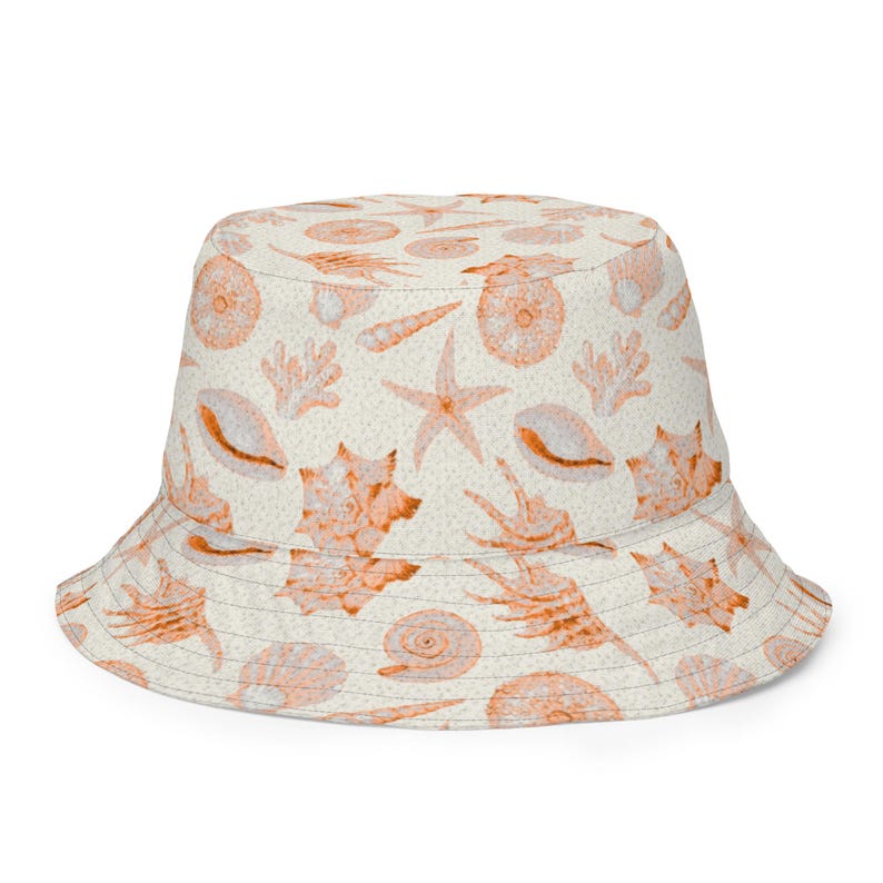 Reversible Bucket Hat Coastal Octopus Hat Beach Sun Hat Ocean Lover Gift Double Sided Hat Fishing Hat Vacation Hat Lucky Levi