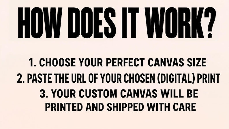 Make a canvas from any listing in my shop