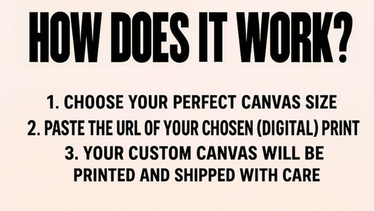 Make a canvas from any listing in my shop