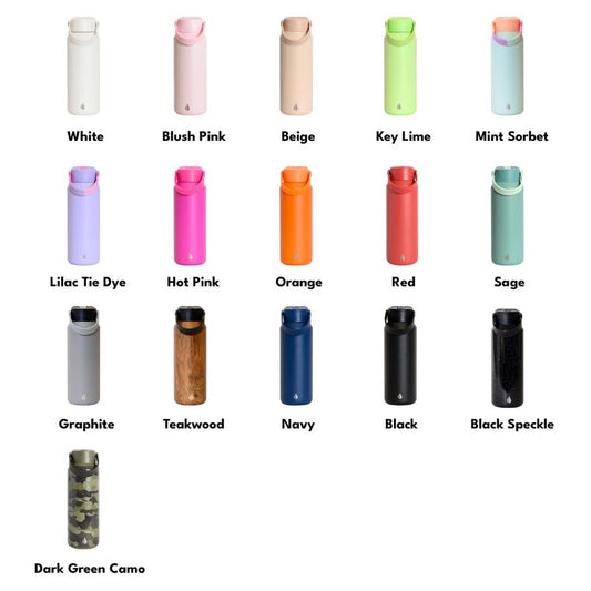 Personalized 40oz Stainless Steel Water Bottle | Custom Laser Engraved Name