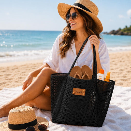 Beach Bag Girls Trip Favor, Bachelorette Gift Bag, Girls Trip Gifts Beach Tote Travel Bag for Mom, Personalized Birthday Gift for Her