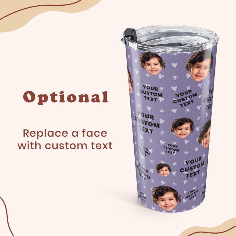Personalized Pet Photo Tumbler, Custom Photo Insulated Tumbler 20oz with Many Faces, Travel Mug, Pet Gift