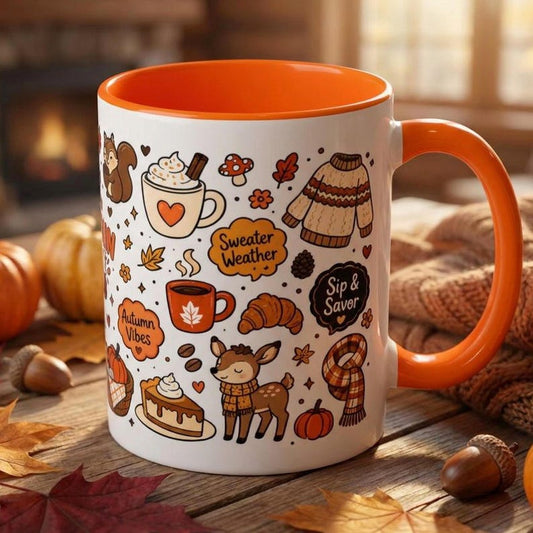 Pumpkin Spice Club Mug, Cute Fall Coffee Mug, Autumn Coffee Cup, Cozy Season Gift, Thanksgiving Mug, Pumpkin Lover Gift. Pumpkin Spice Mug