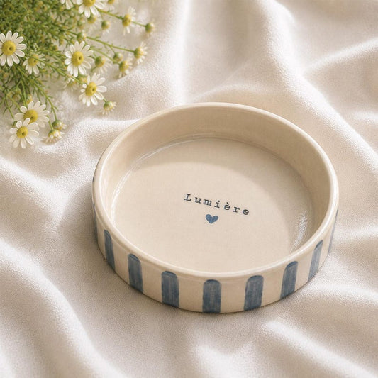 Personalized Ceramic Pet Bowl, Handmade Dog Cat Food Dish, Custom Name Color Size