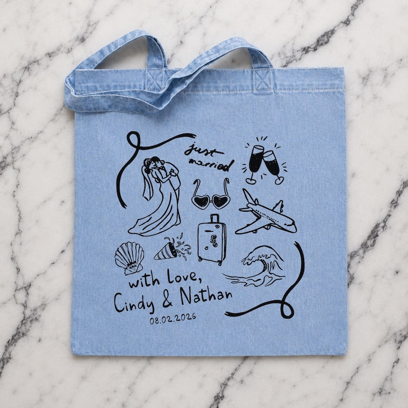 Destination Wedding Welcome Bags, Wedding Guest Favors, Wedding Tote Bags, Custom Wedding Favors, Beach Wedding Bag, Custom Tote Bags