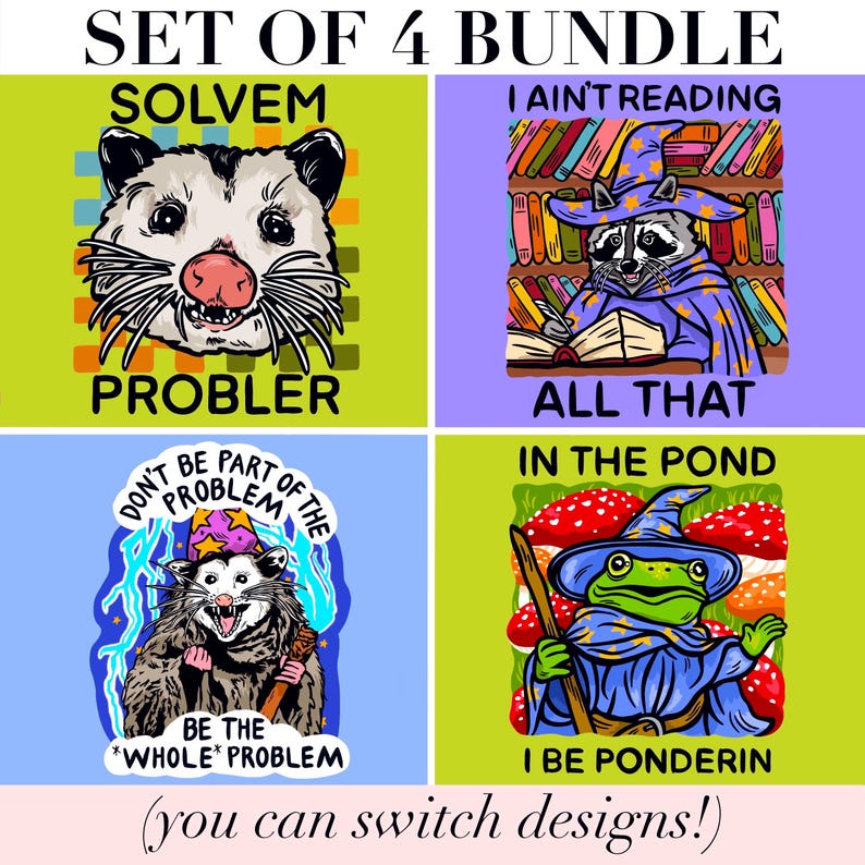 Funny Magnet Reading Humor Fridge Decor Cubicle Raccoon Themed Gift Reading Teacher Magnet Goofy Office Decor Quirky Home Sarcastic Humor