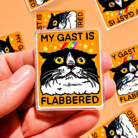 Funny Cat Magnet Motivational Sarcastic Gift for Her Humor Gift for Him Funny Fridge Magnet Unhinged Dad Joke Decor Quirky Goofy Weird