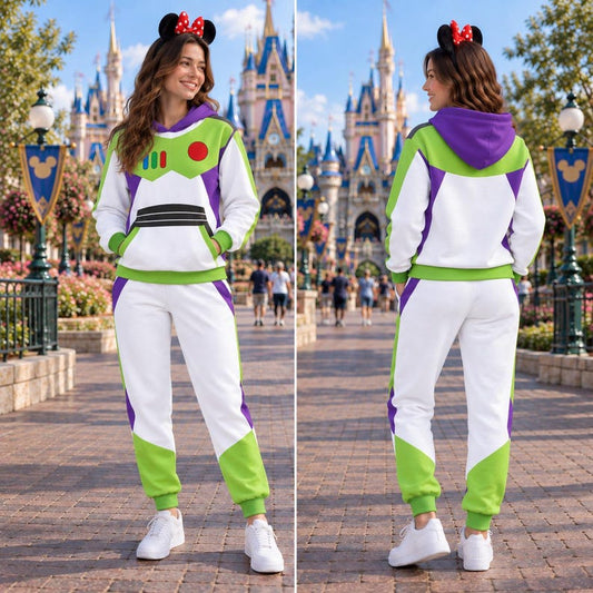 Buzz Lightyear Costume Hoodie Joggers, Toy Story Halloween Outfits,SpaceRanger Hoodie Joggers, Disneyland Outfit,Matching Halloween Set